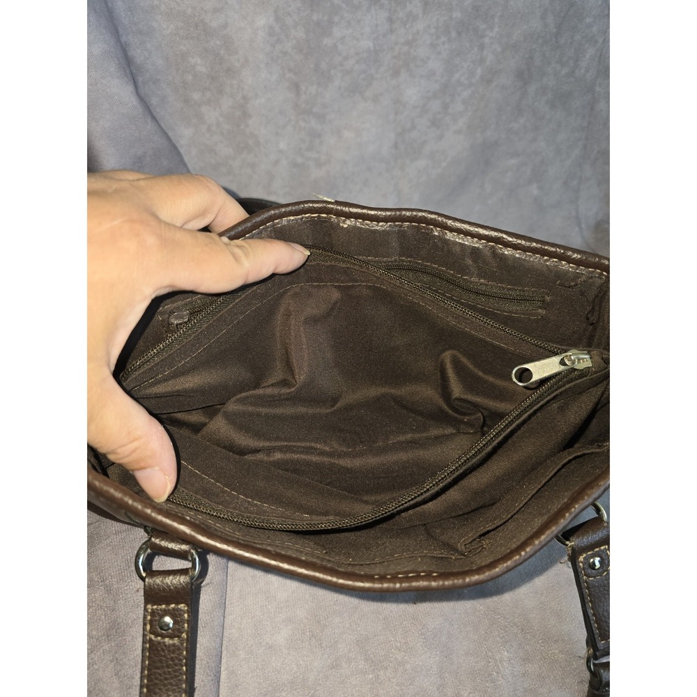 Relic Brown Handbag Satchel Purse - Picture 8 of 11